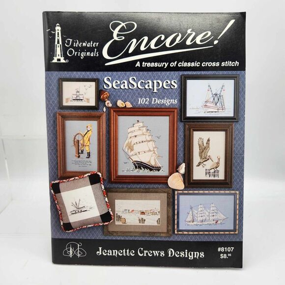 Lot of 2 Sailboat Ship Nautical Theme Cross Stitch Pattern Books SeaScapes - Picture 5 of 5